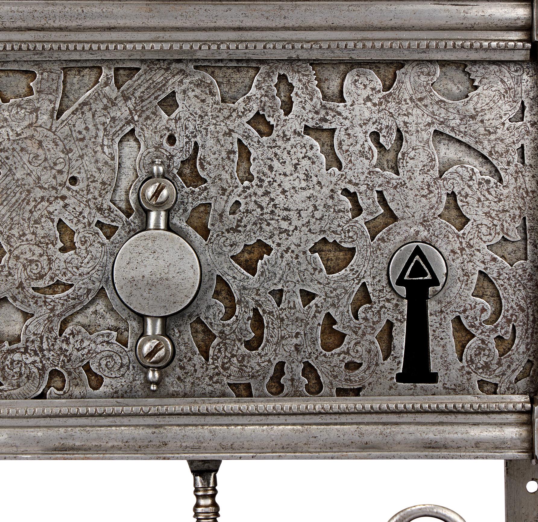 Iron French 18th-Century Master's Lock For Sale