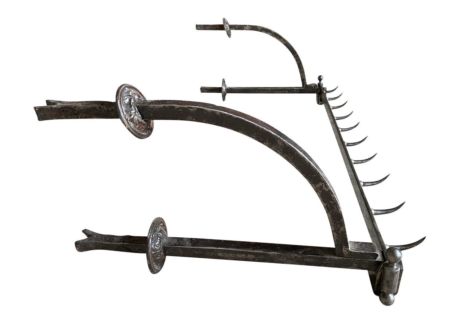 Iron French 18th Century Meat Drying Rack For Sale