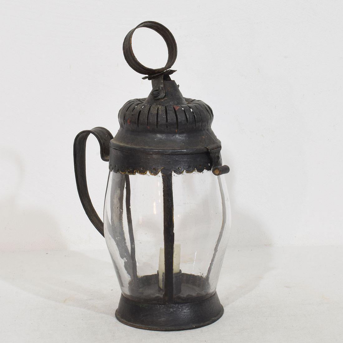 French Provincial French, 18th Century Metal Lantern For Sale