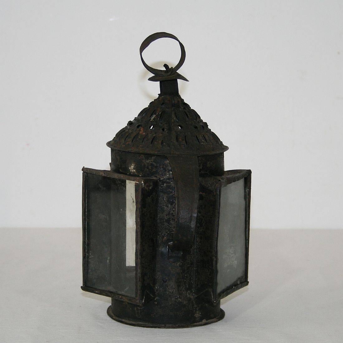 Folk Art French 18th Century Metal Lantern