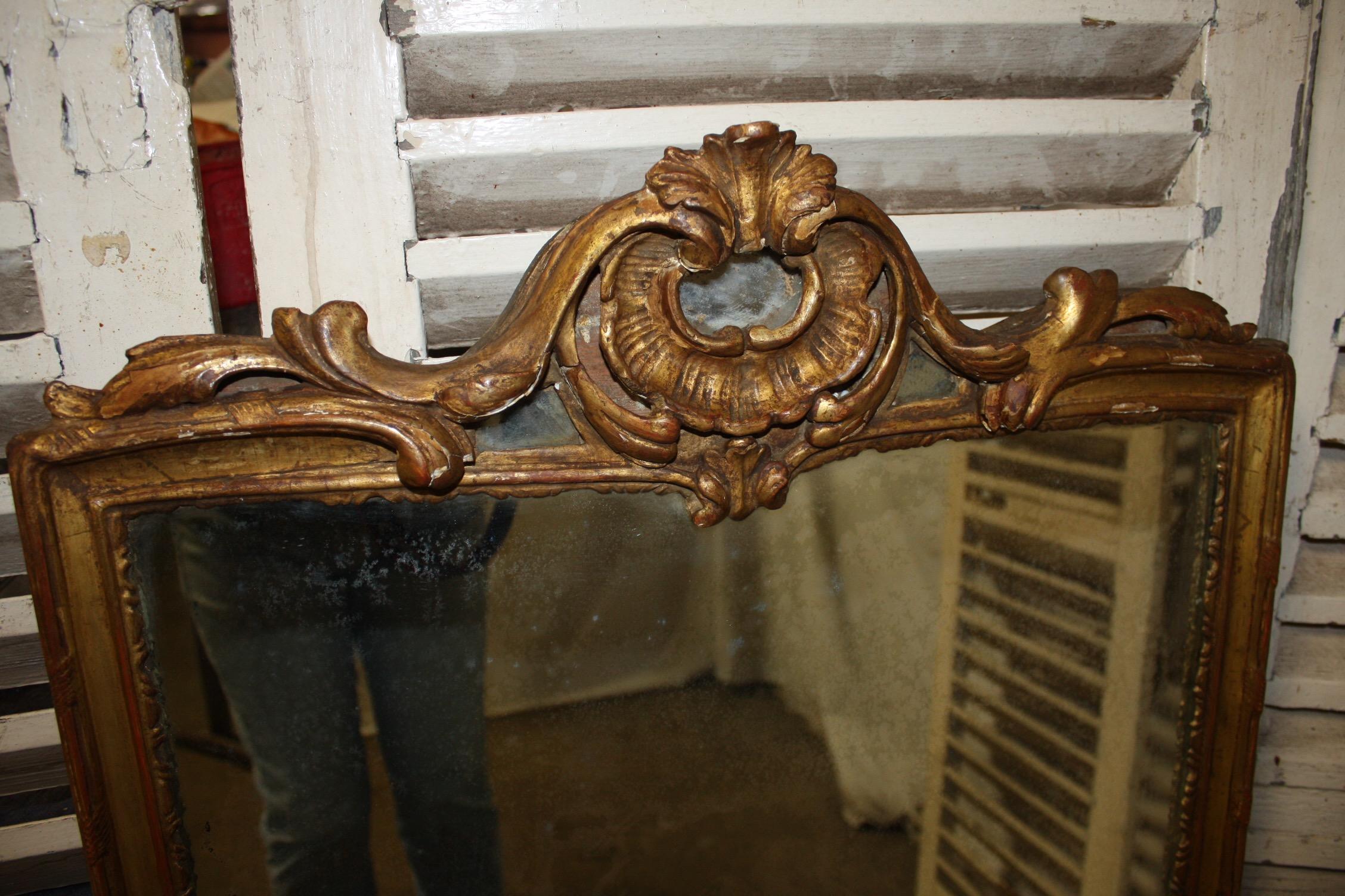 French 18th Century Mirror In Good Condition In Stockbridge, GA