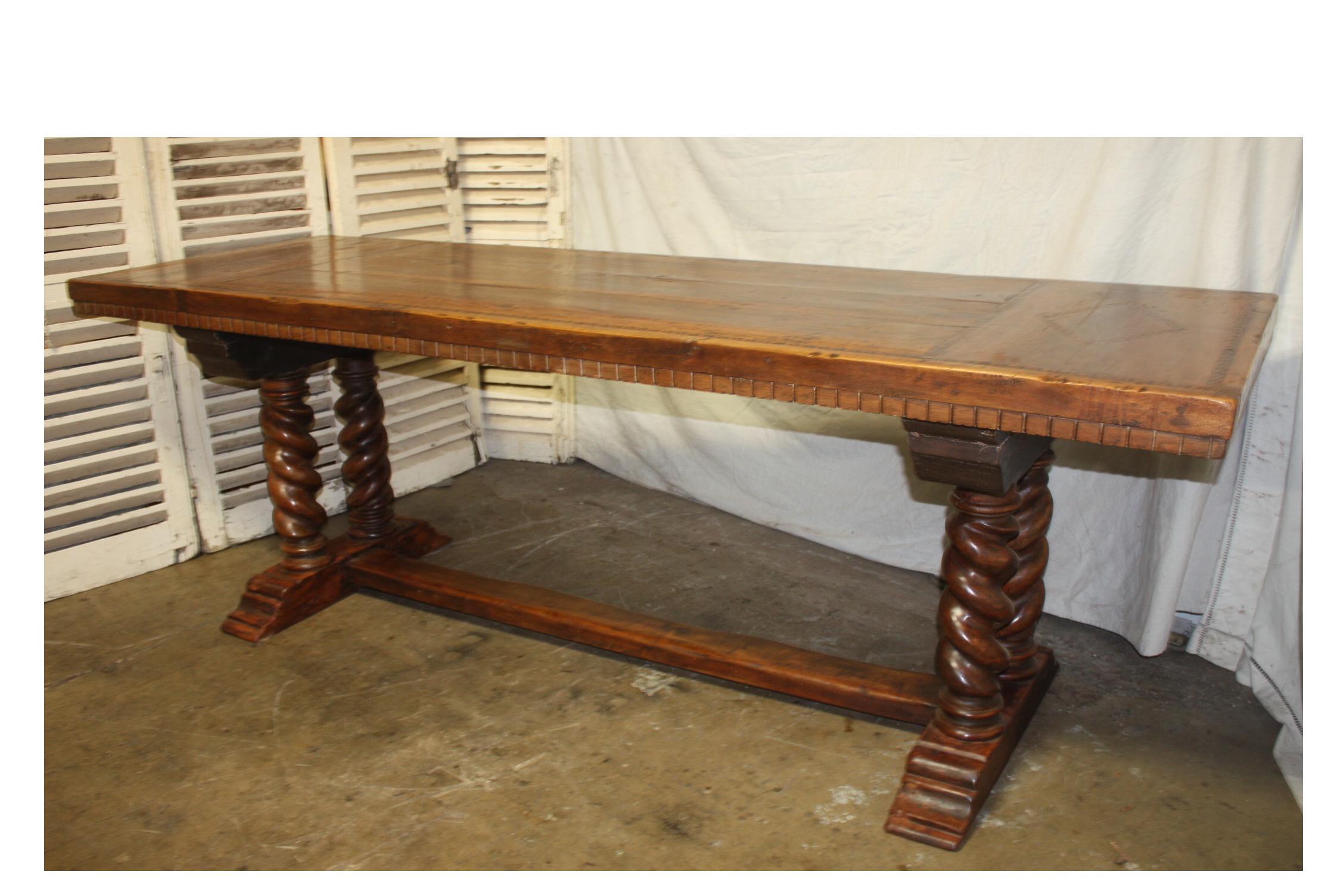 French 18th Century Monastery or Farm Table 6