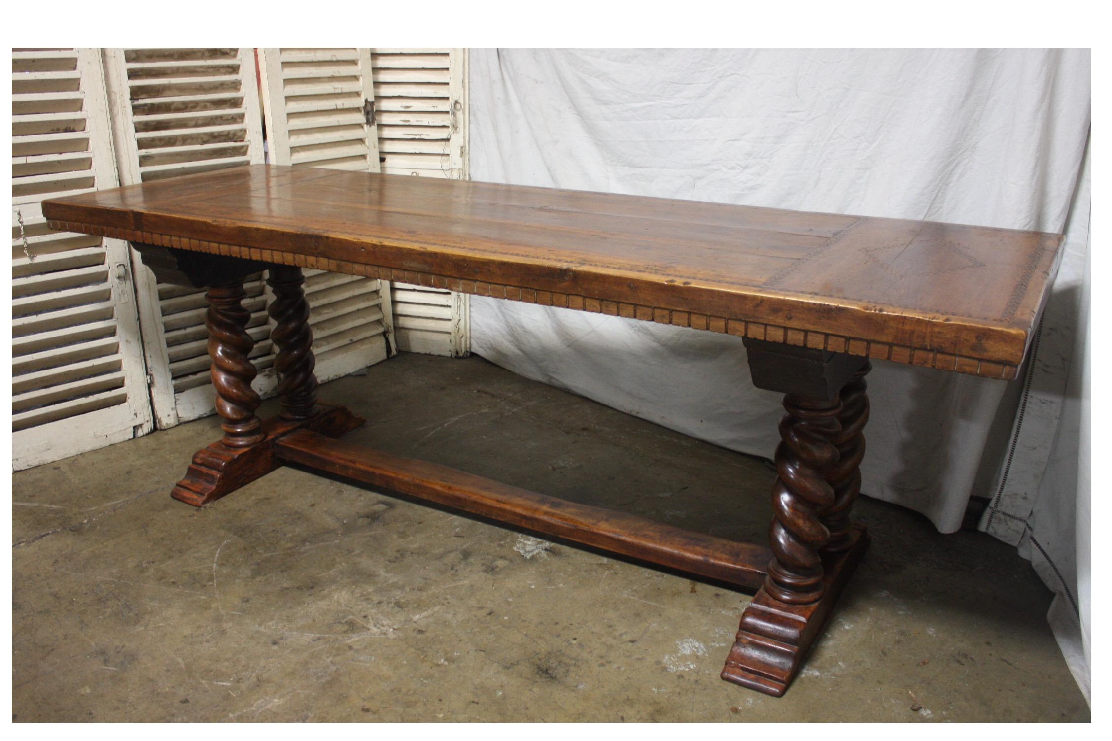 French 18th century monastery or farm table.