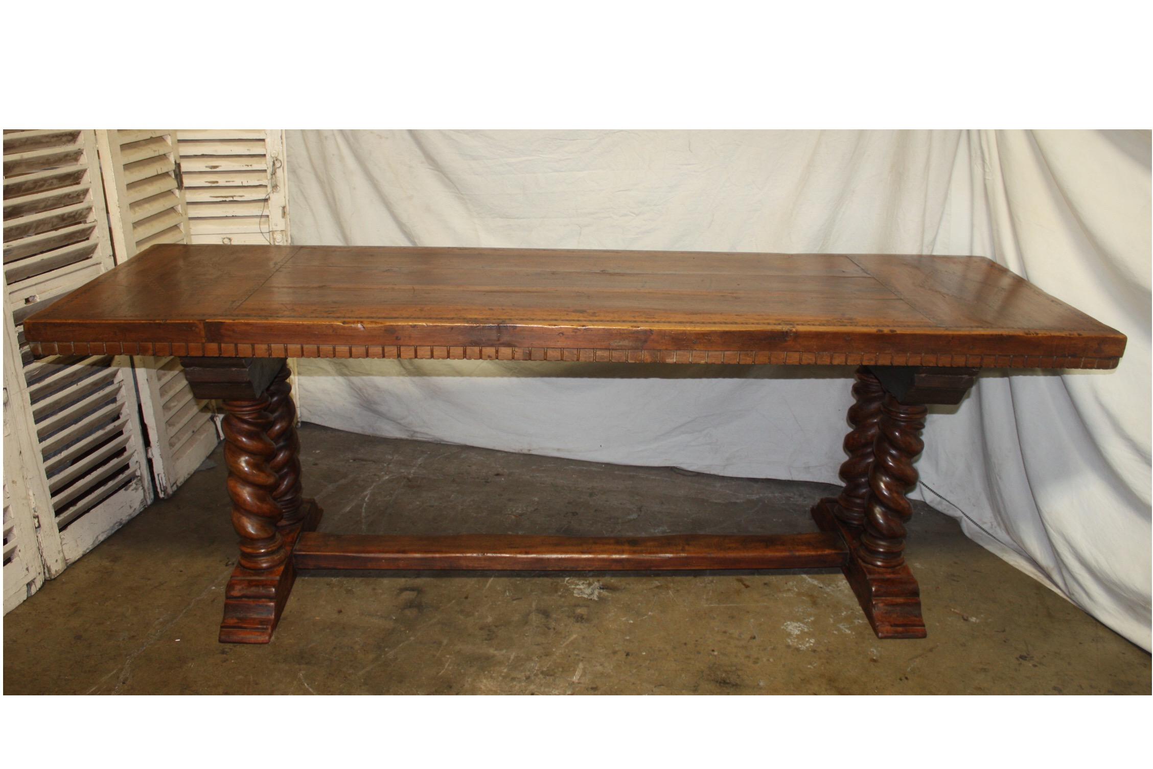 Louis XIII French 18th Century Monastery or Farm Table