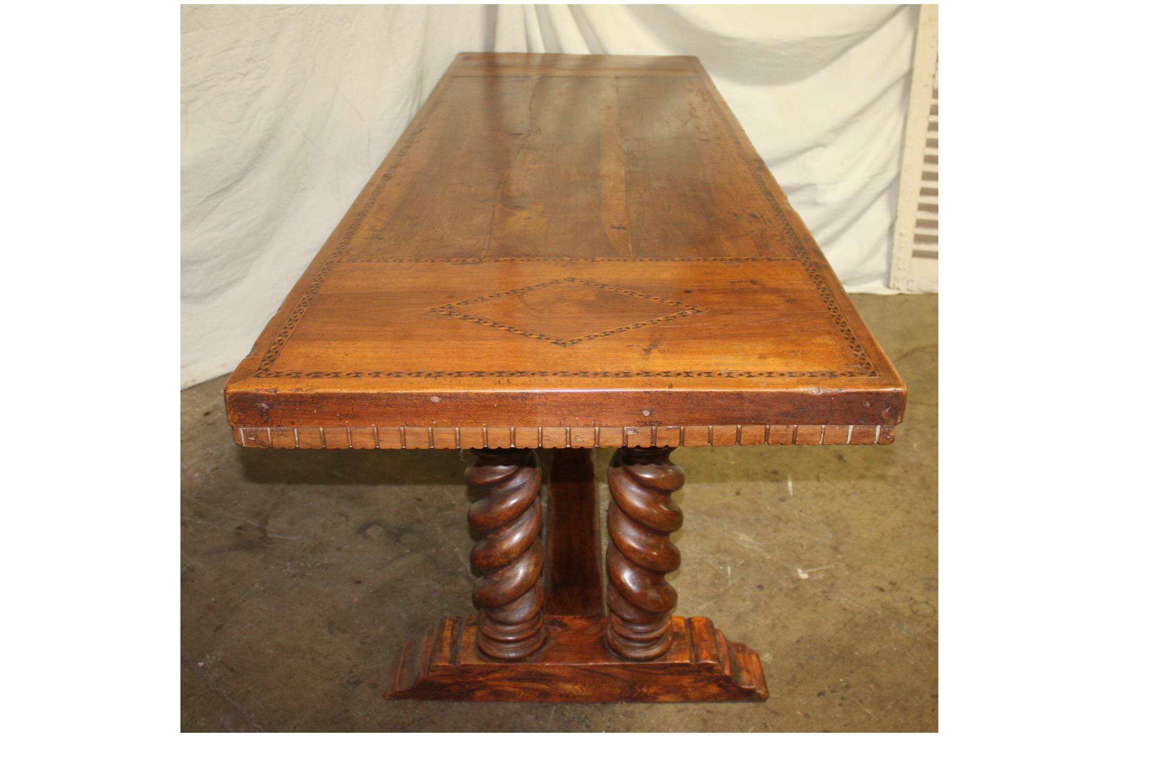 French 18th Century Monastery or Farm Table In Good Condition In Stockbridge, GA