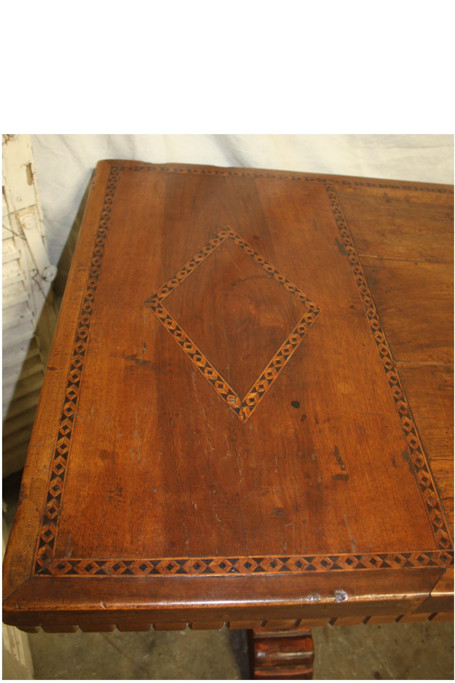 Walnut French 18th Century Monastery or Farm Table