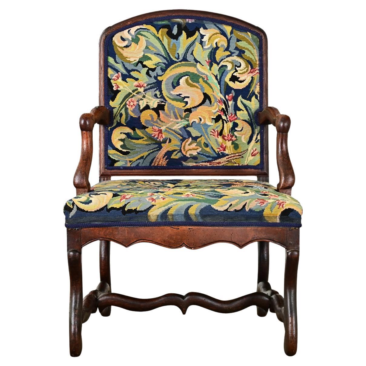 French 18th Century Os de Mouton Armchair
