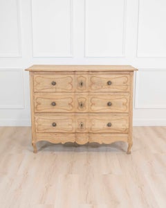 French 18th Century Natural Oak Chest of Drawers