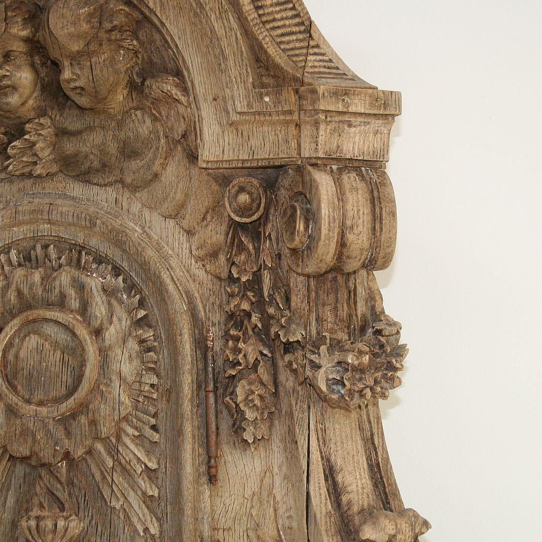 French 18th Century Oak Baroque Tabernacle Front 2