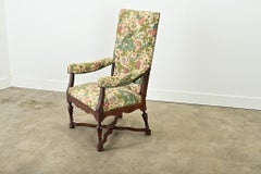 Sillón reclinable francés de roble del siglo XVIII