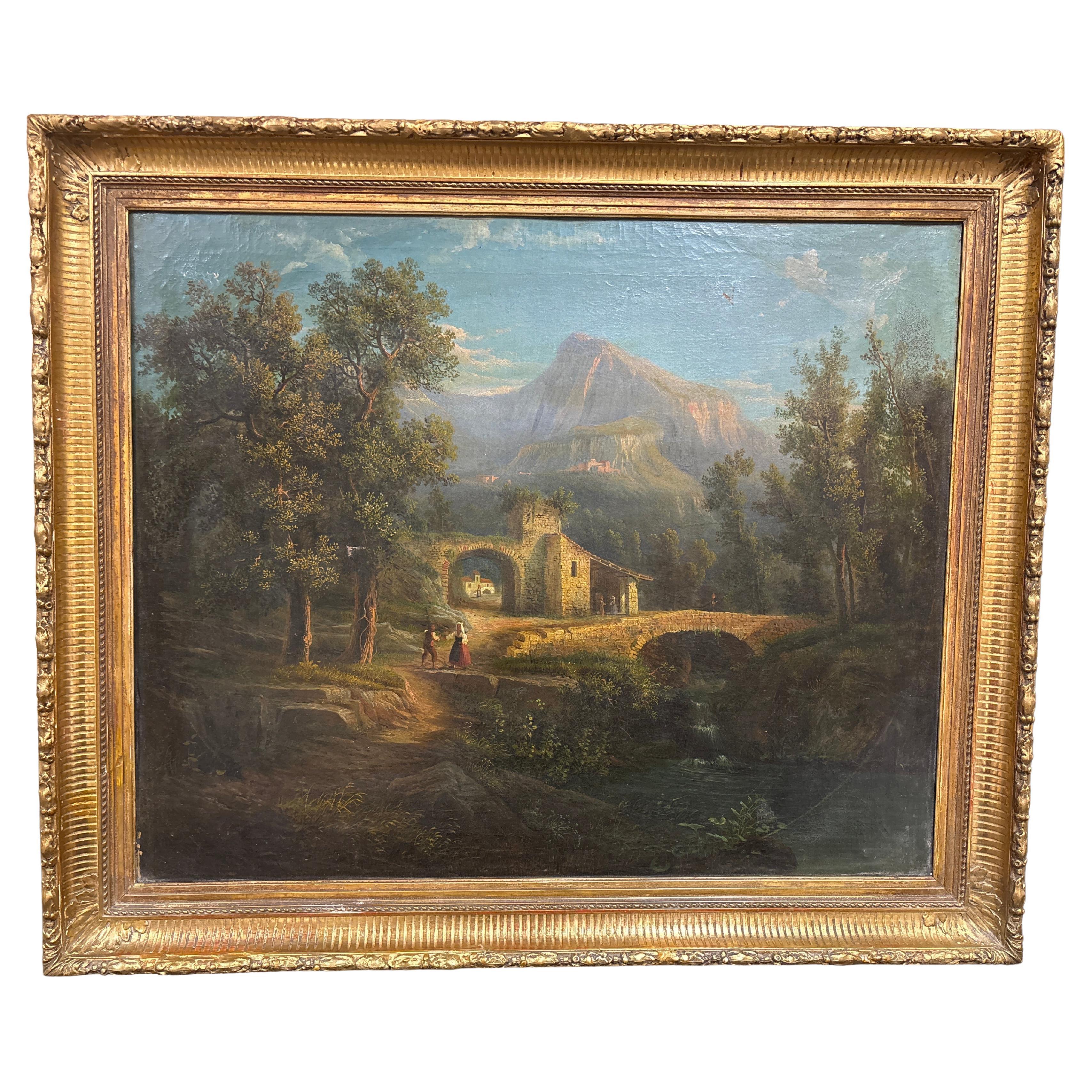 French 18th Century oil on canvas