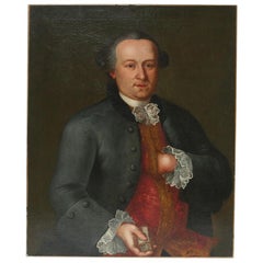 French 18th Century Oil Painting of a Gentleman