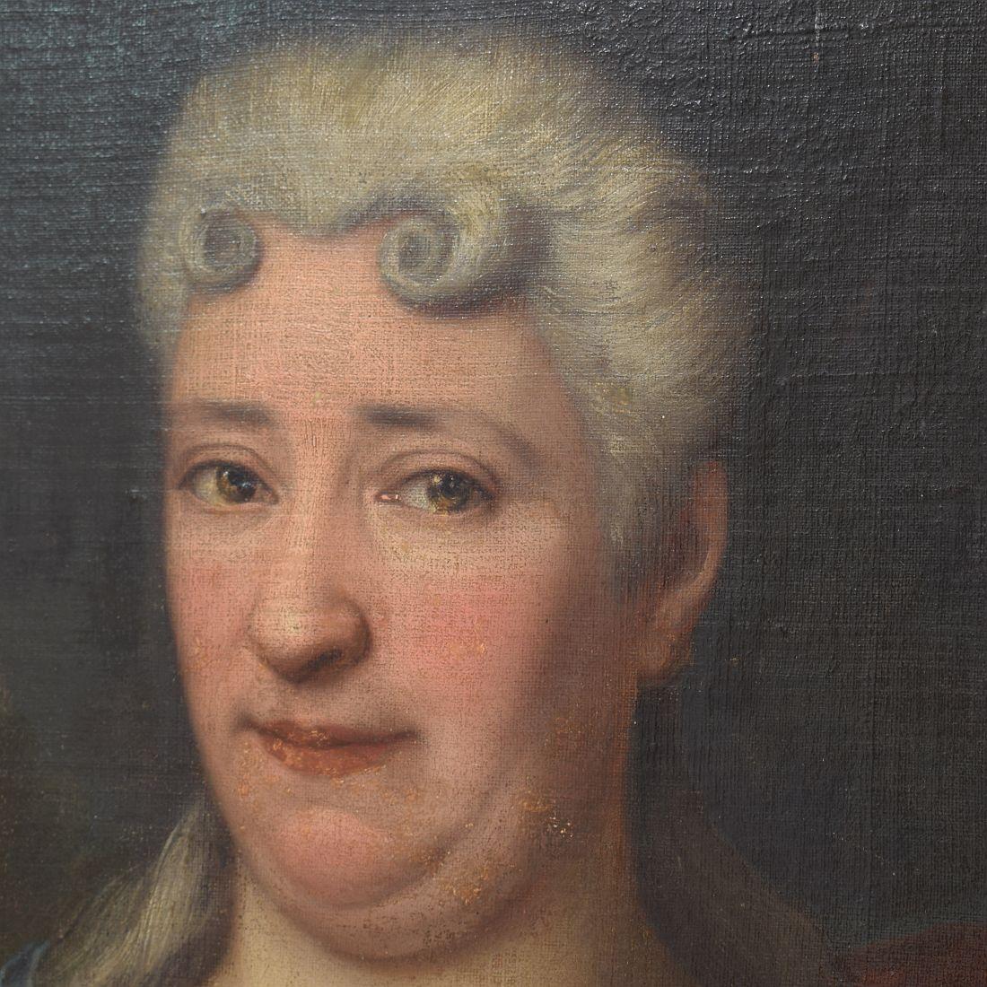 French 18th Century Oil Painting of a Lady 5