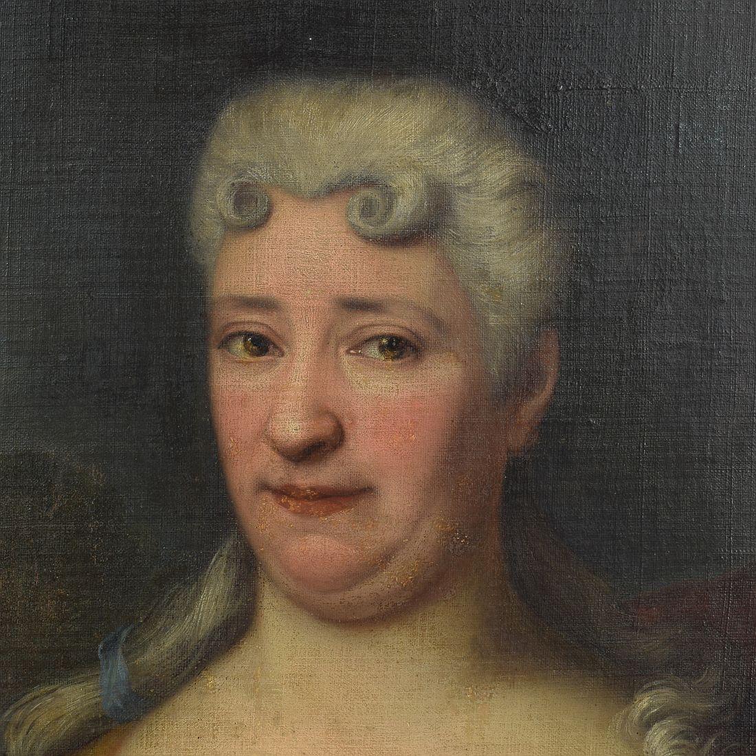 French 18th Century Oil Painting of a Lady 2