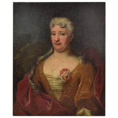 French 18th Century Oil Painting of a Lady