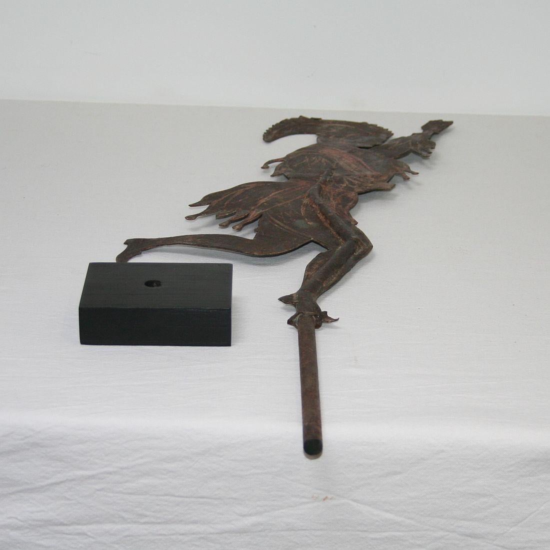 French 18th Century Painted Forged Iron Weathervane 8