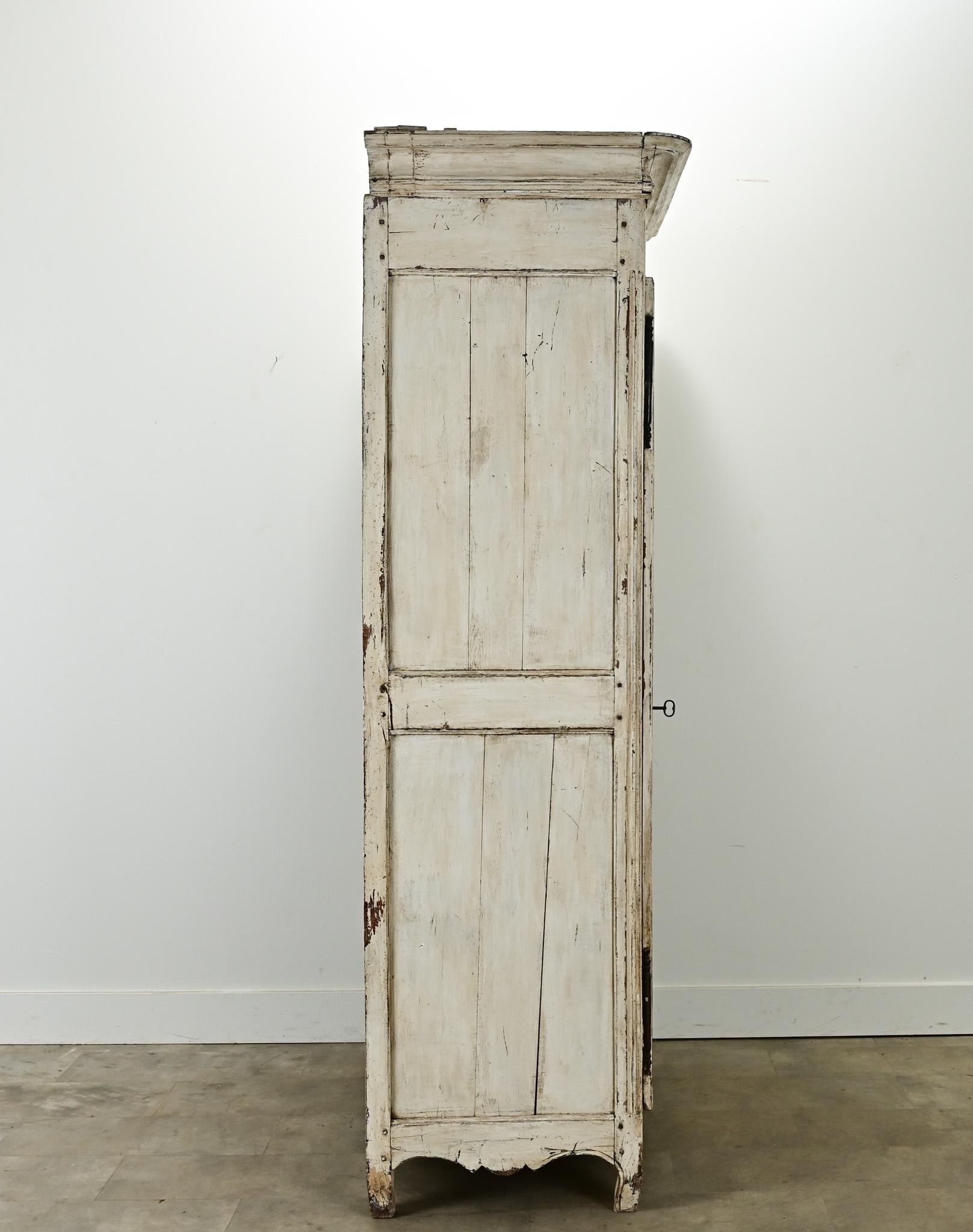 French 18th Century Painted Louis XV Armoire 6