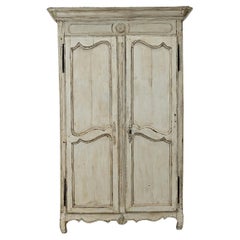 French 18th Century Painted Louis XV Armoire