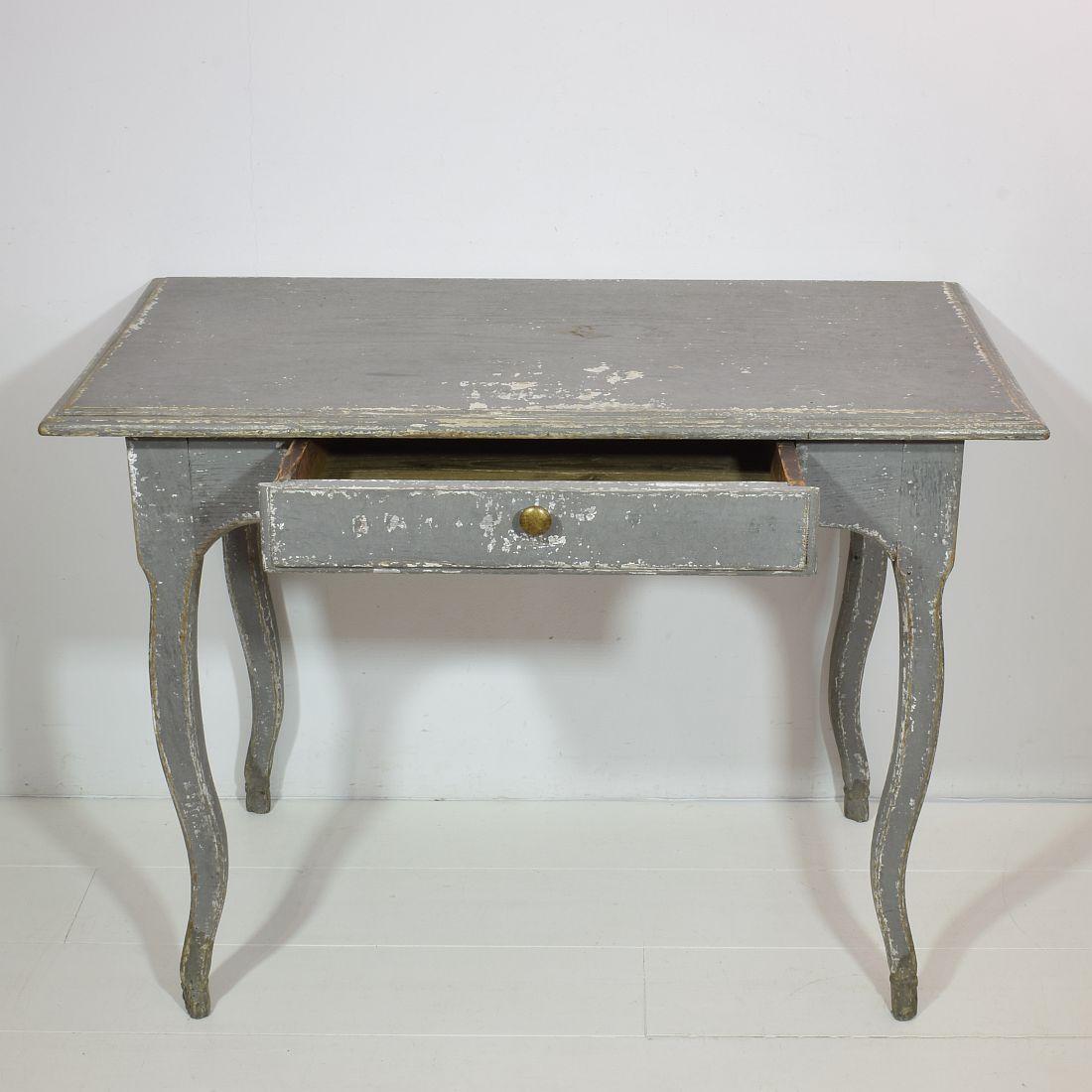 Hand-Crafted French 18th Century Painted Louis XV Table / Small Desk
