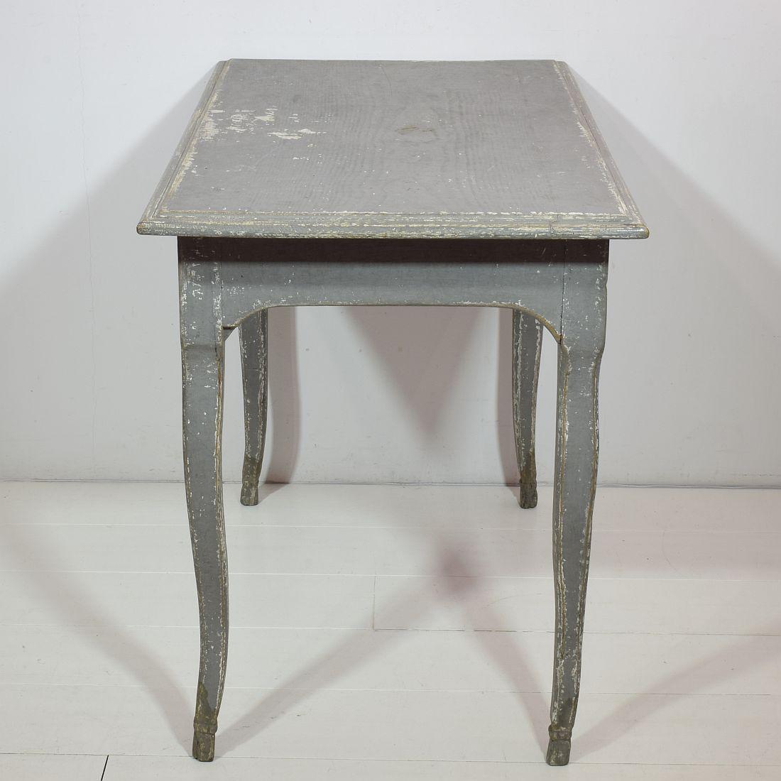 Wood French 18th Century Painted Louis XV Table / Small Desk