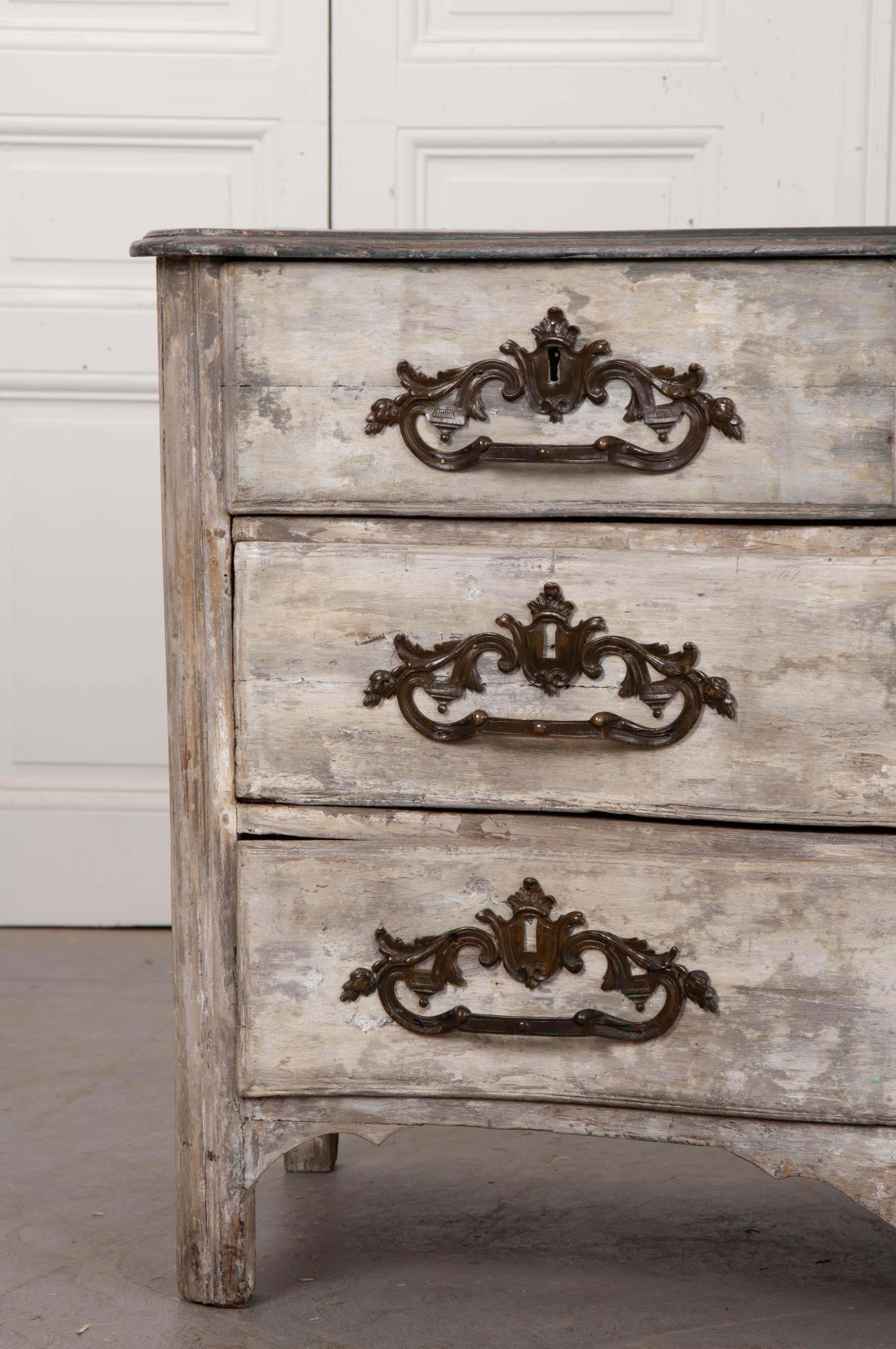 French 18th Century Painted Parisian Commode For Sale 10