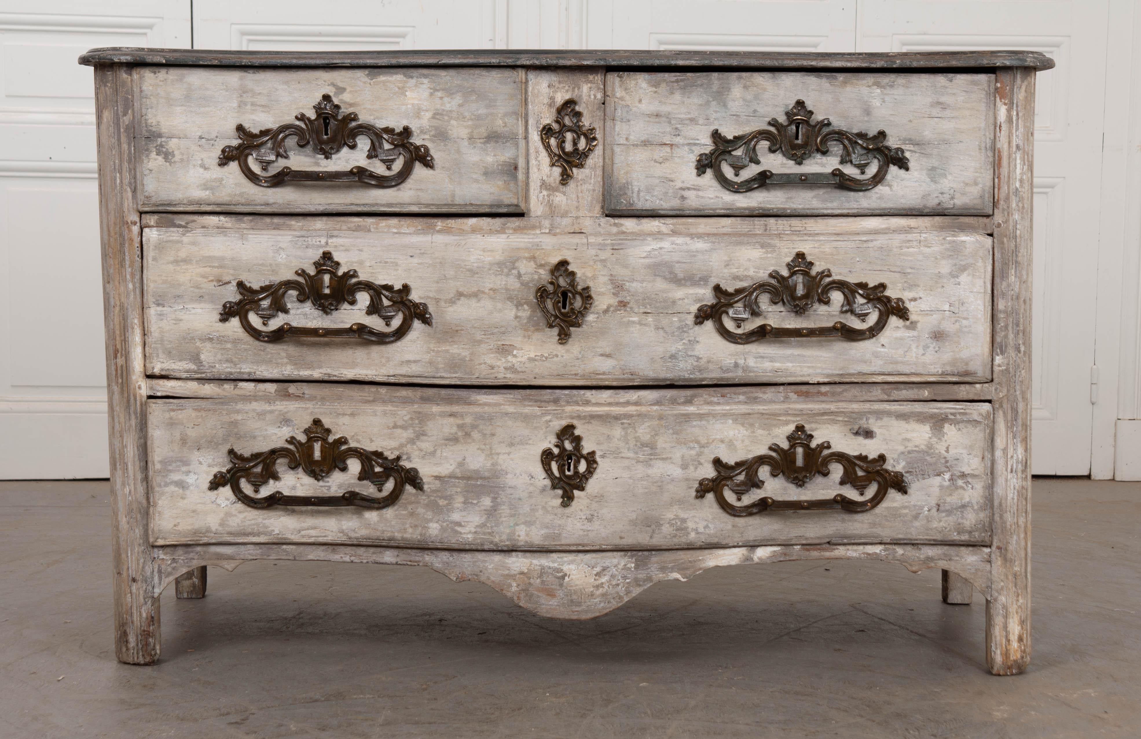 French 18th Century Painted Parisian Commode For Sale 12