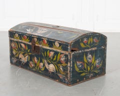 French, 18th Century, Painted Wedding Chest