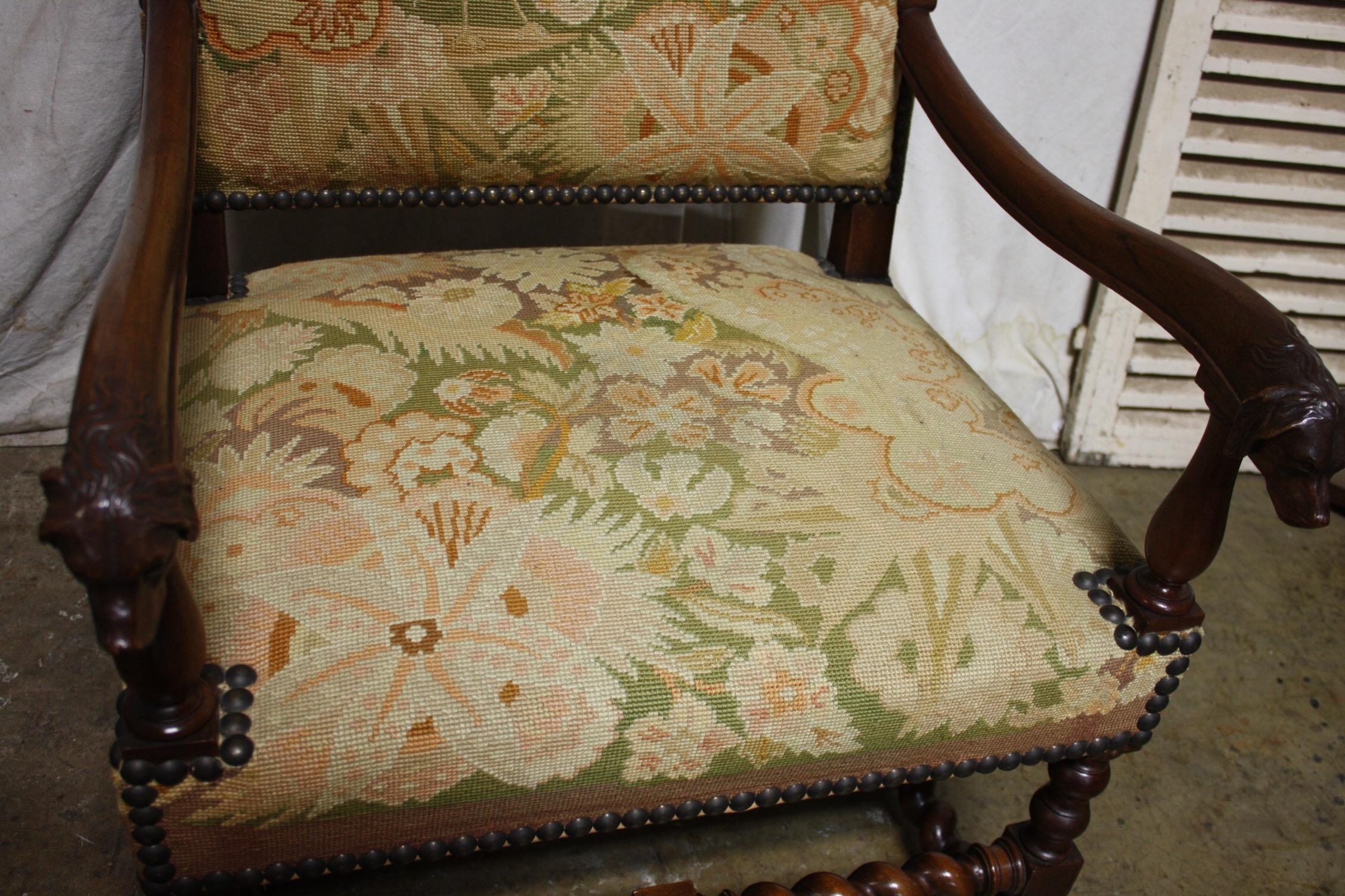 French 18th Century Pair of Armchairs 1