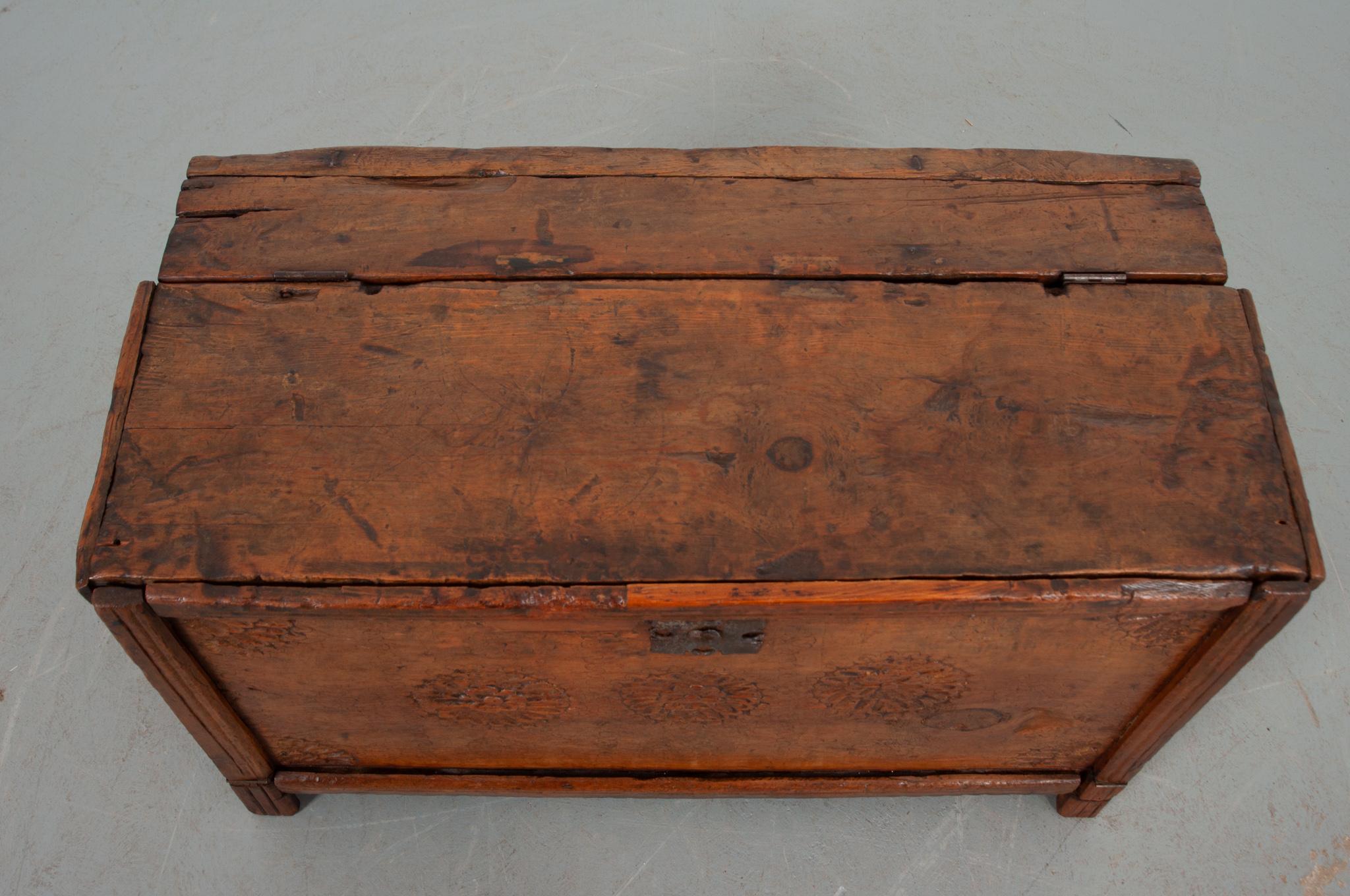 Carved French 18th Century Petite Coffer