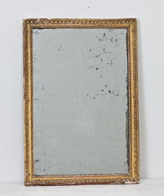 French 18th Century Petite Gilt Mirror with Original Glass