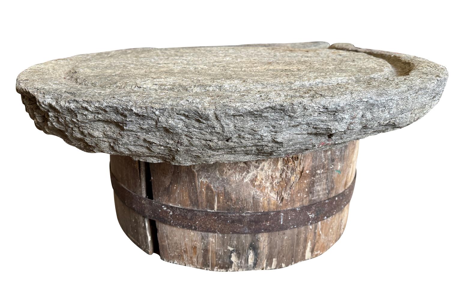 French 18th Century Pressoire Table Basse In Good Condition For Sale In Round Top, TX