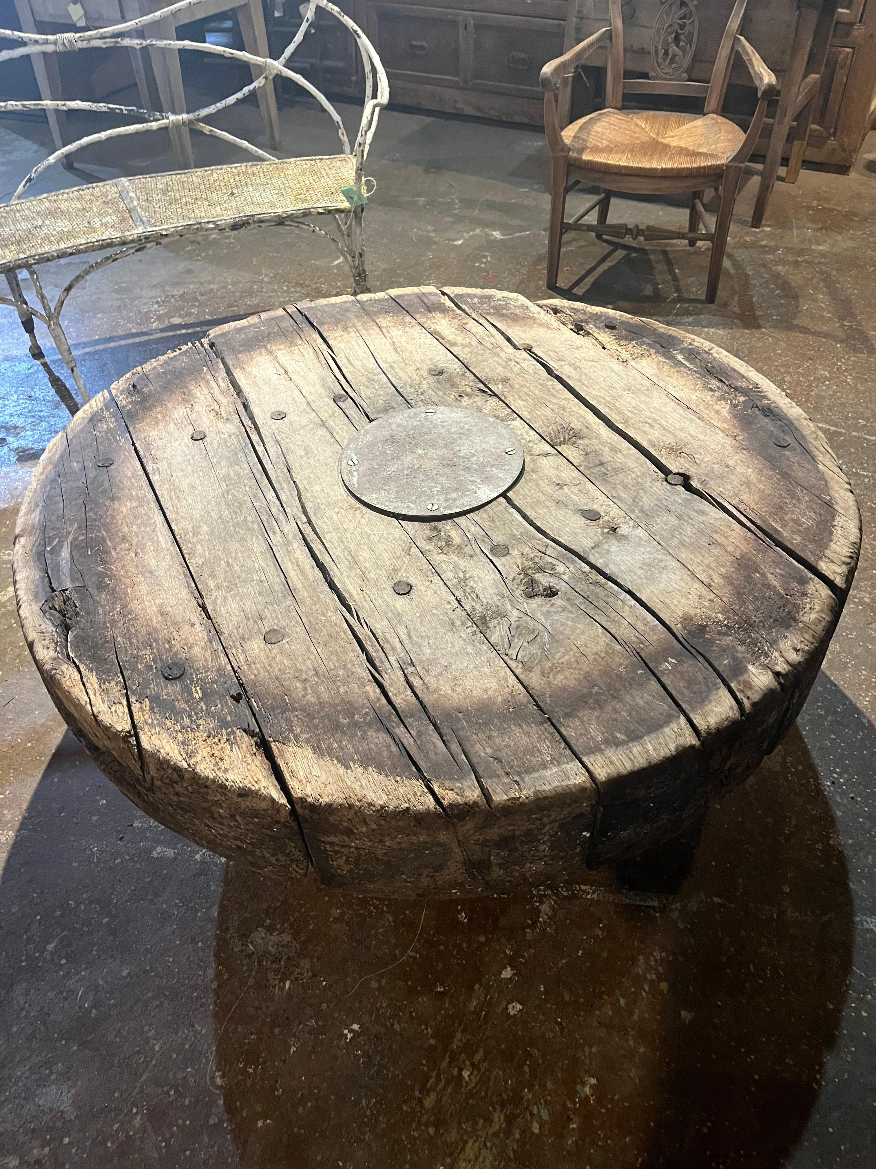 French 18th Century Pressoire - Wine Press - Coffee Table 1