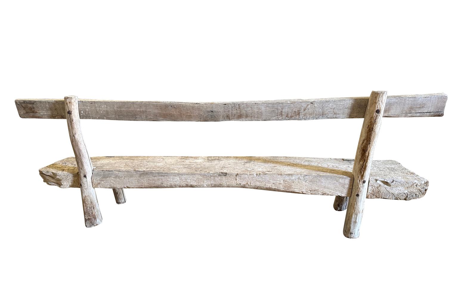 French 18th Century Primitive Bench For Sale 8