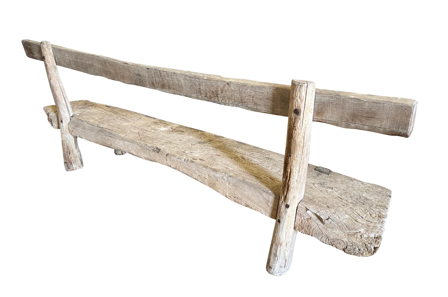 French 18th Century Primitive Bench For Sale 10