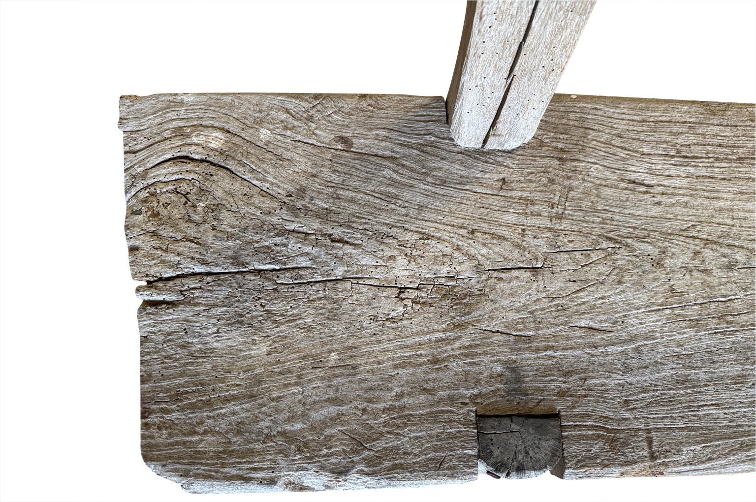 French 18th Century Primitive Bench For Sale 4