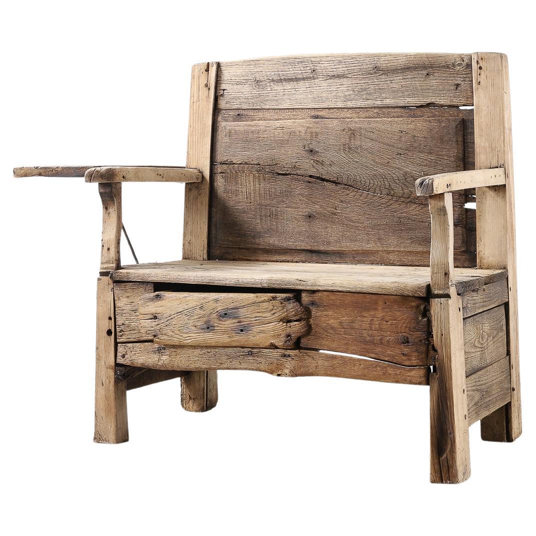French 18th Century Primitive Bench
