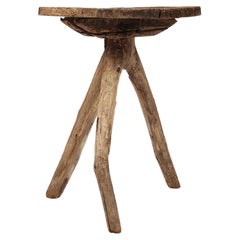 Französischer primitiver Bauernhaus-, rustikaler Wabi- Sabi-Bergtisch aus dem 18. Jahrhundert