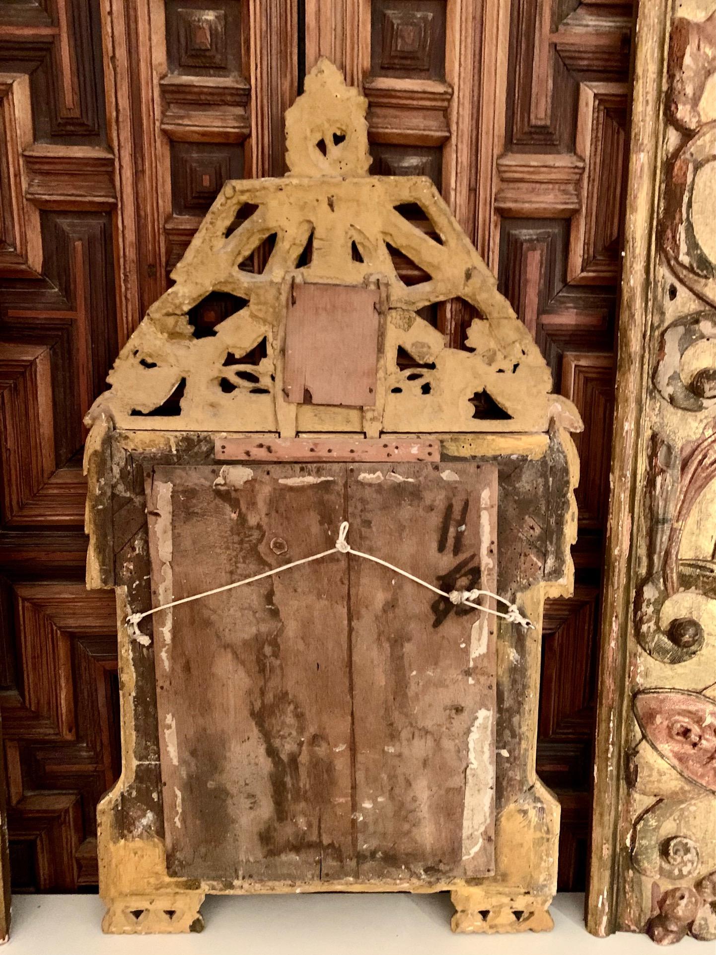 French 18th Century  Provencal Louis XVI Giltwood Mirror For Sale 7