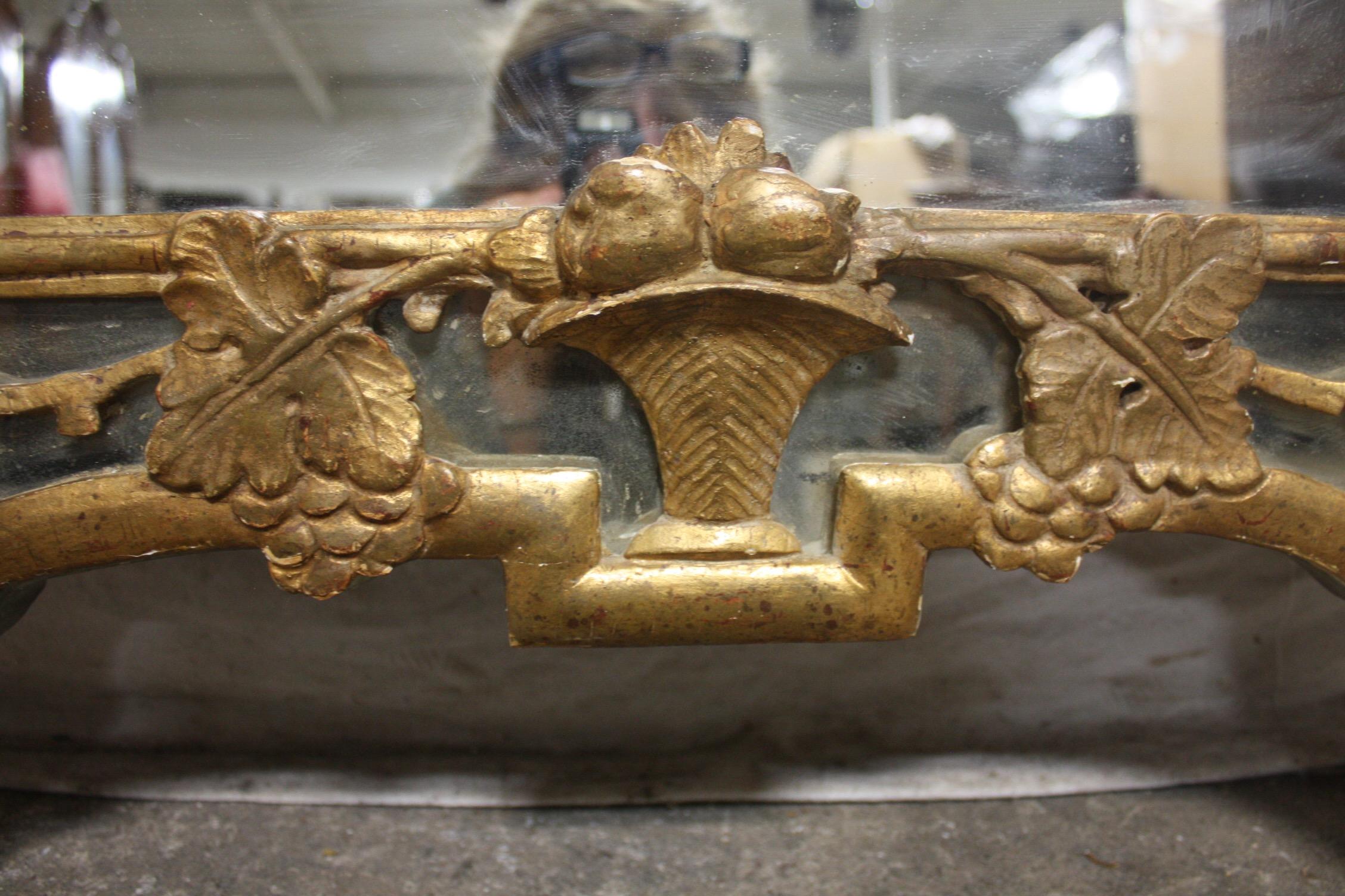 Verre mercuré Miroir provençal français du XVIIIe siècle en vente