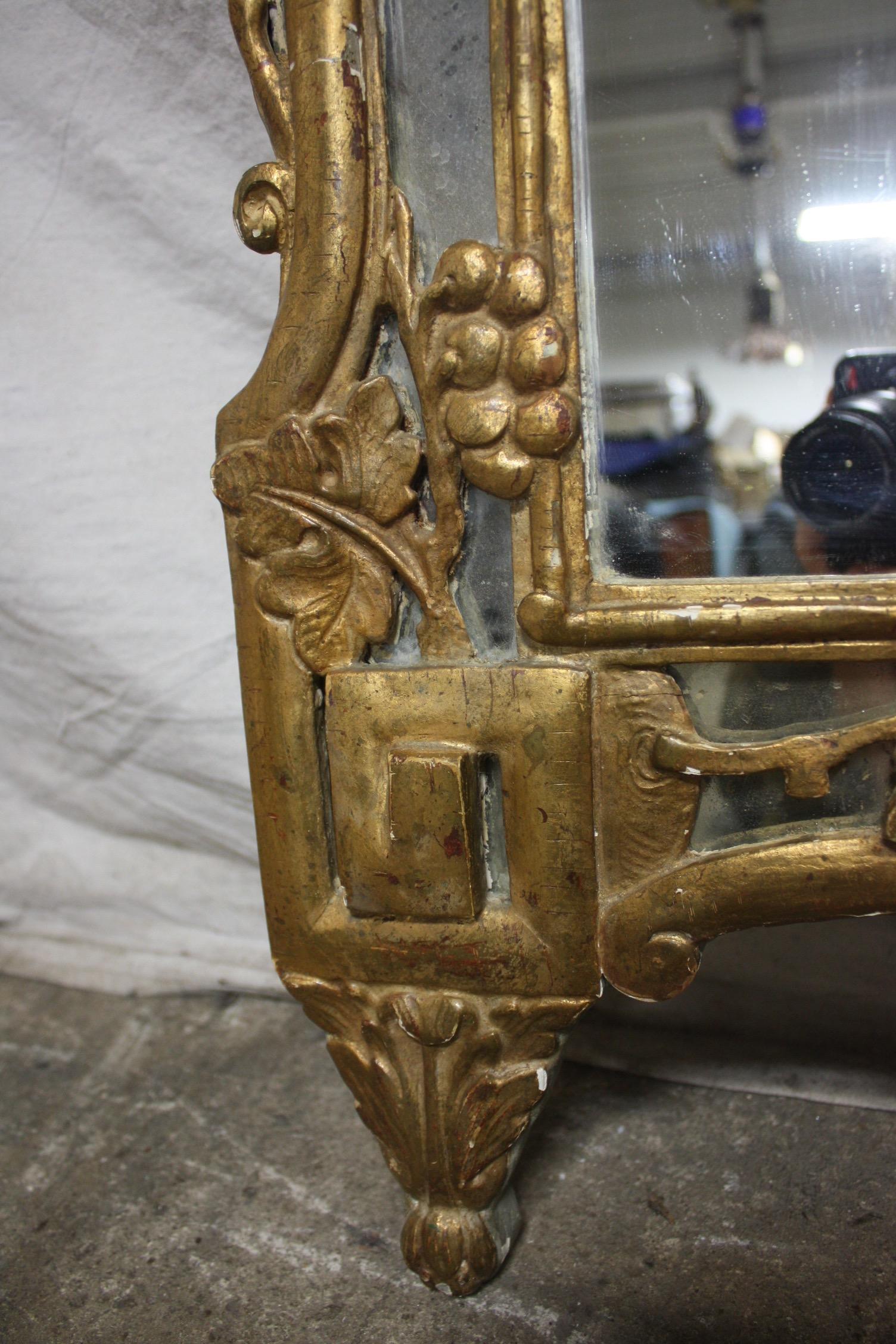 Miroir provençal français du XVIIIe siècle en vente 1
