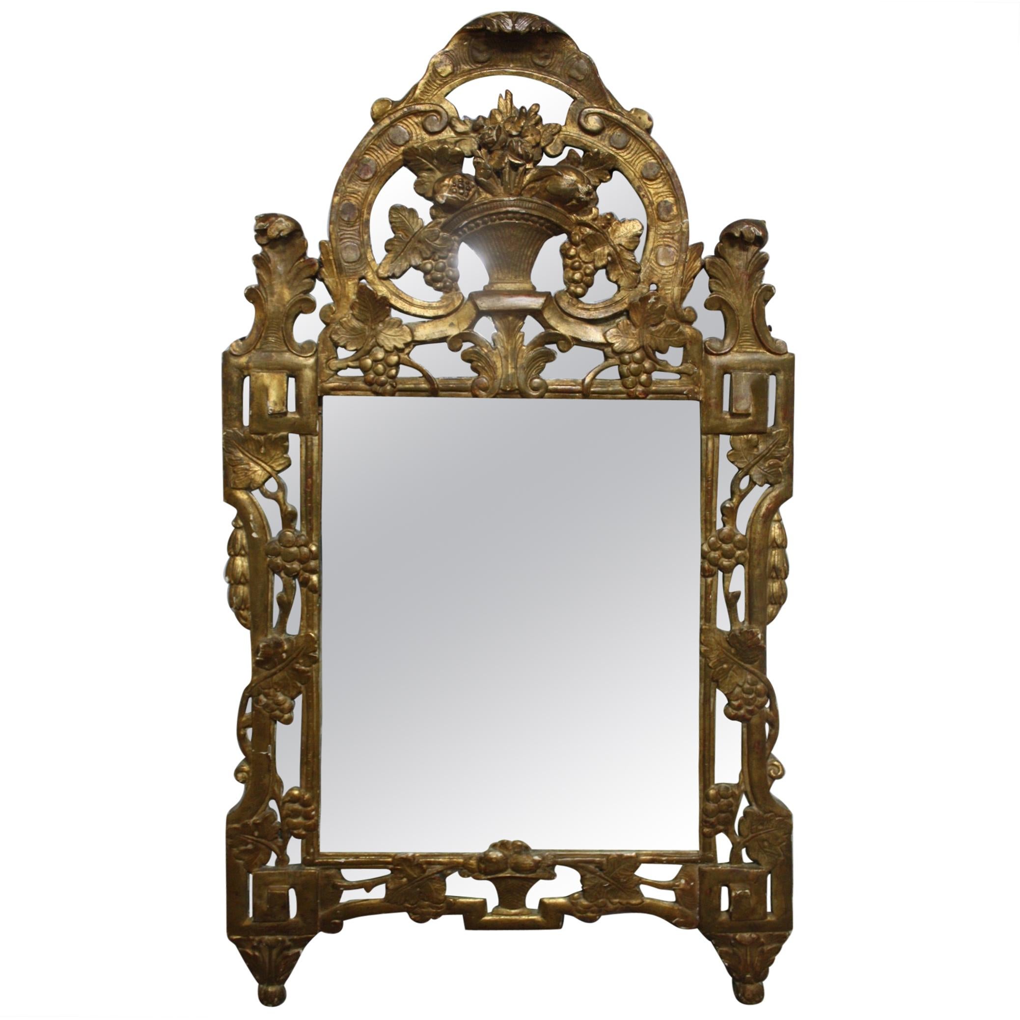 Miroir provençal français du XVIIIe siècle