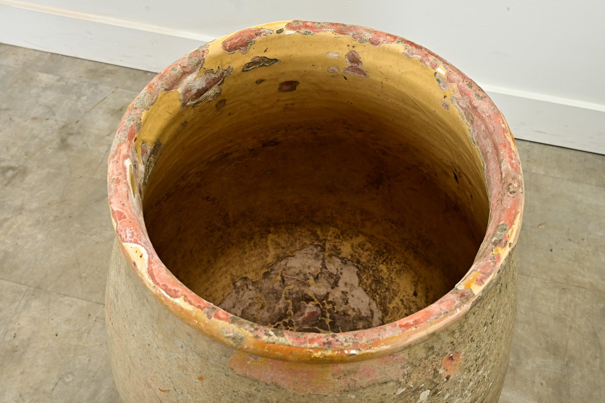 XVIIIe siècle et antérieur Pot à huile d'olivier provincial français du 18ème siècle