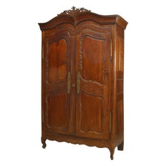 French 18th Century Provincial Walnut Armoire