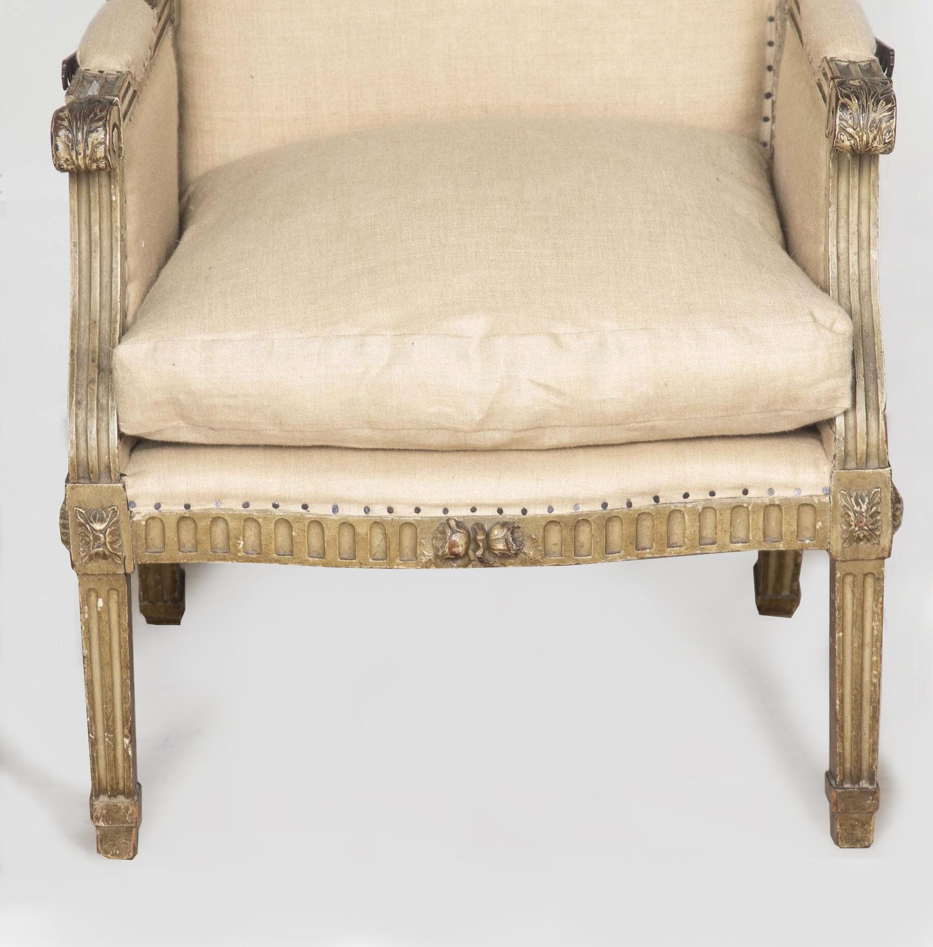 French 18th Century Reclining Wing Chair For Sale 2