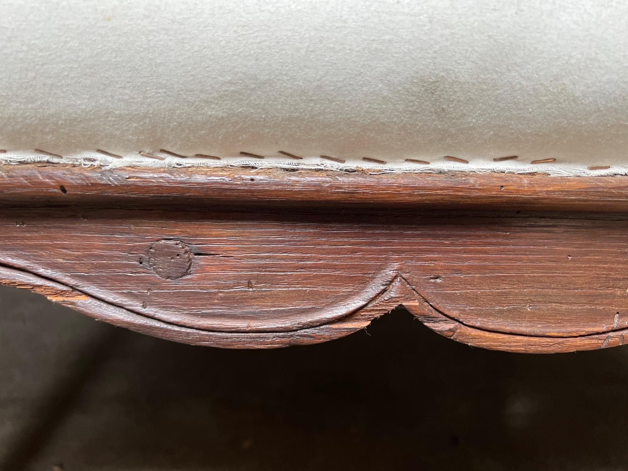French 18th Century Regence Carved Walnut Canape Sofa 6