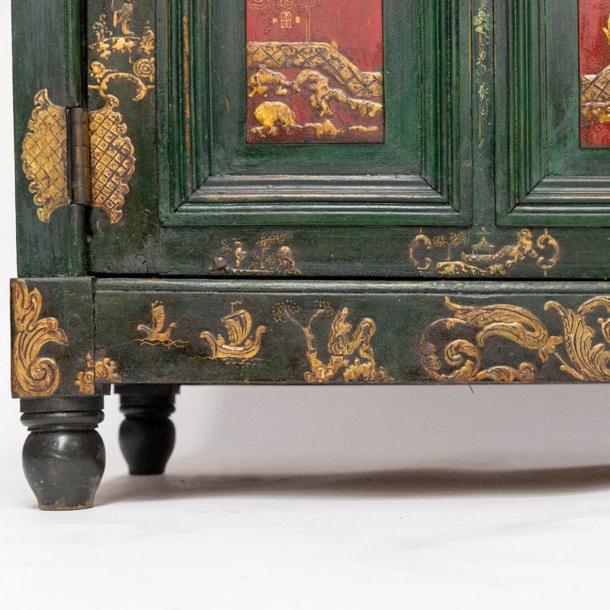 Français Cabinet à Chinoiserie d'époque Régence du 18ème siècle en vente