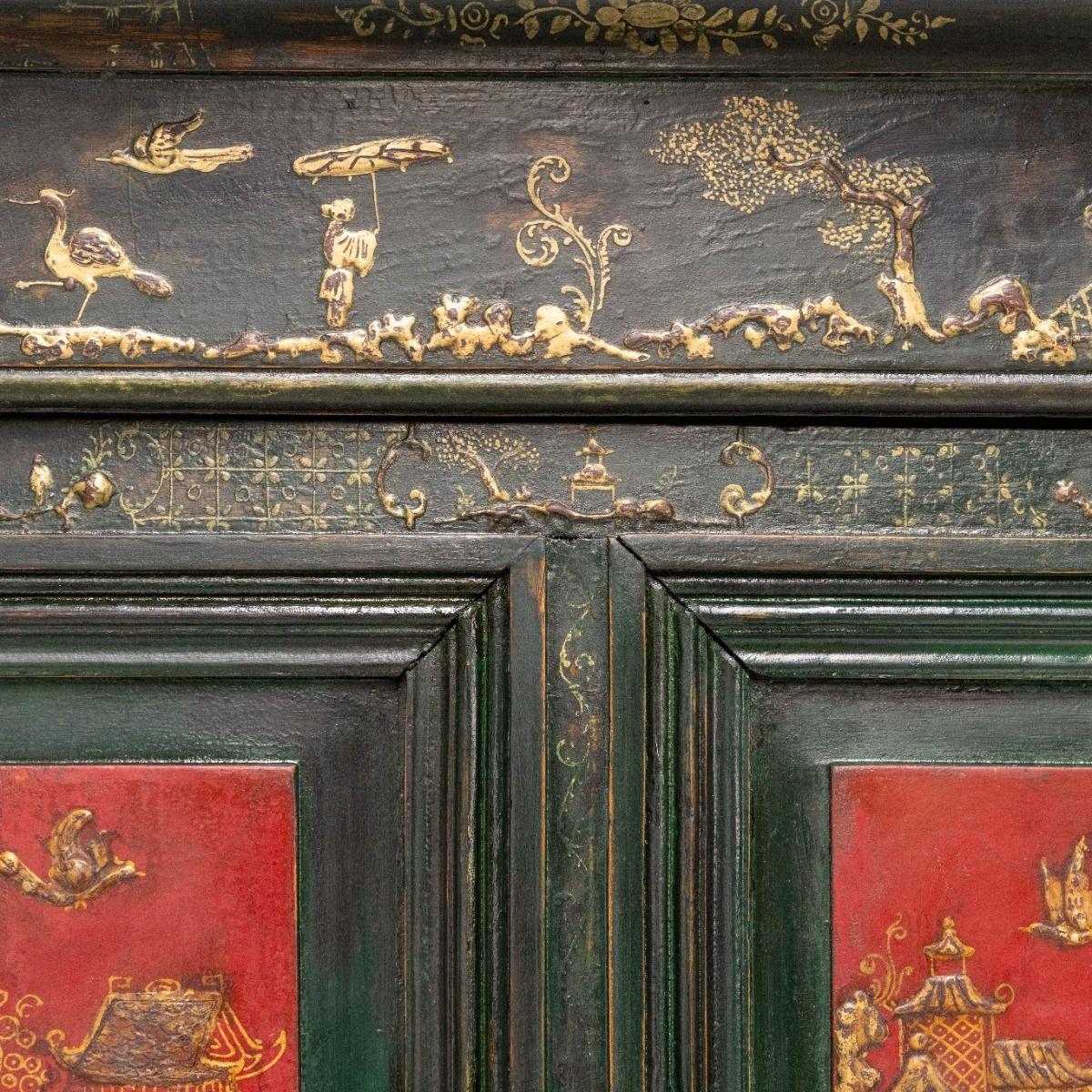 Cabinet à Chinoiserie d'époque Régence du 18ème siècle Bon état - En vente à Kastrup, DK