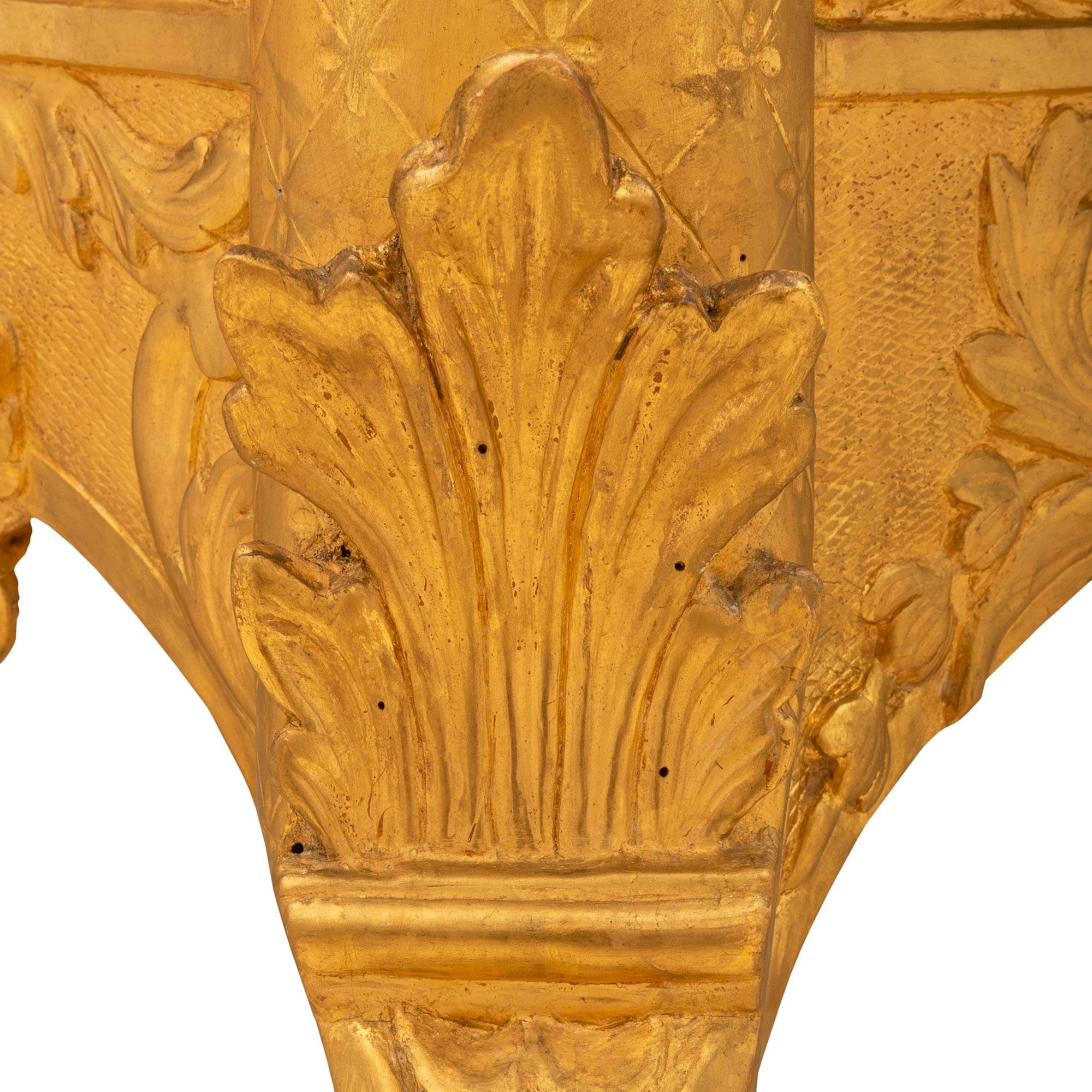 French 18th Century Regence Period Giltwood Console For Sale 2