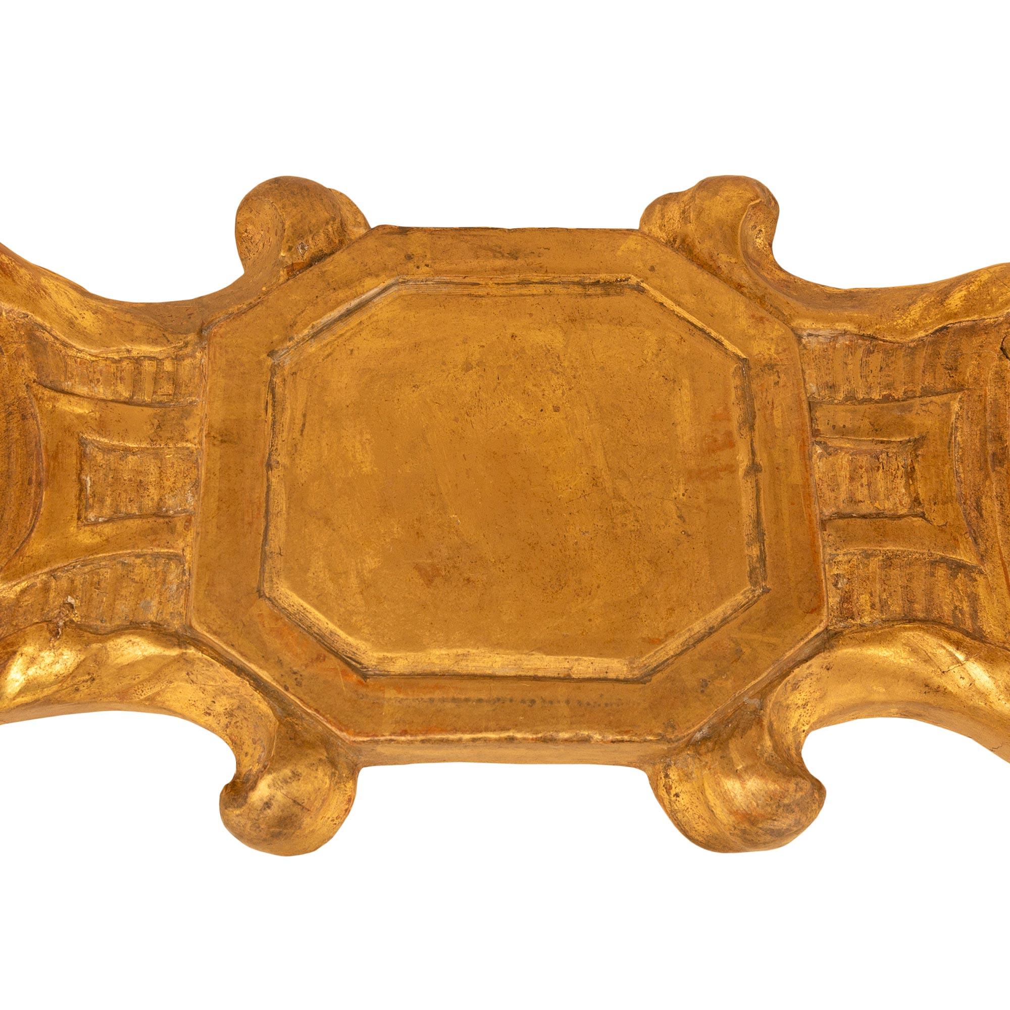 French 18th Century Regence Period Giltwood Console For Sale 3