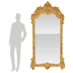 French 18th Century Regence Period Giltwood Mirror